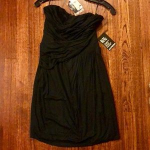 NWT Express Black Strapless Dress